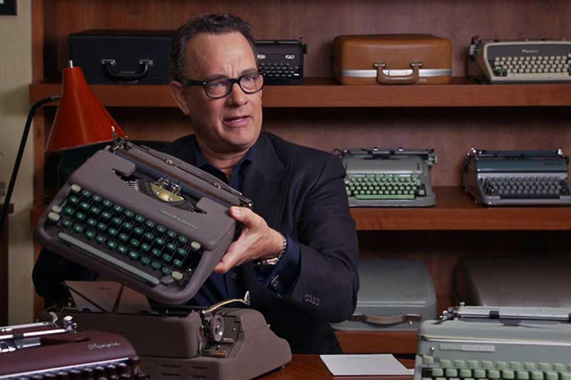 Tom Hanks, máquinas de escribir